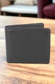 Hakiki Deri Kartlık Bölmeli Siyah Erkek Cüzdanı - 1