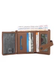 Hakiki Deri Unisex Slim Kartlık Taba Cüzdan - 5
