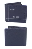 Hakiki Deri Kartlık Bölmeli Lacivert Erkek Cüzdanı - 5