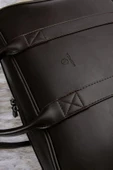 Unisex Lüx Macbook Organizer 15.6-16" İnç Kahverengi Laptop Evrak Çantası - 5