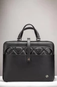 Evrak Laptop Çantası Siyah Kapitone 13", 14" 15.6" Inç - 1