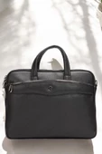 Omuz Askılı 13-14" İnç Siyah Notebook Laptop Evrak Çantası - 4