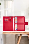 Lüx Macbook Air Pro 13-14 İnç Ofis Organizer Kırmızı Evrak & Laptop & Tablet Çantası - 3