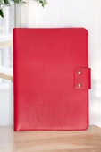 Lüx Macbook Air Pro 13-14 İnç Ofis Organizer Kırmızı Evrak & Laptop & Tablet Çantası - 4