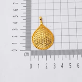 Burmalı Yaşam Çiçeği 22 Ayar Altın Kolye thumbnail 3