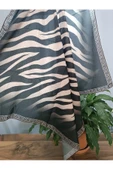 Tesettür Tarz Modern Ve Şık Son Moda Kapalı Zebra Desen Eşarp 1 Adet - 1