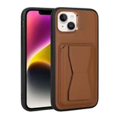 iPhone 14 Plus Kılıf Kartlıklı Standlı ​Pu Deri Memo Kapak thumbnail 6