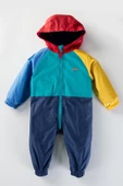 YENİ Çok Renkli Kapşonlu Fermuarlı Pamuk Astarlı Cepli Kız Erkek Bebek Yağmurluk Mont Tulum Çocuk - 1
