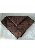 Pliseli Bambu Eşarp 100X100 Tesettür Başörtü 70 Gr - 1