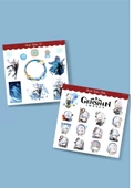 Genshin - Shenhe 2 Adet Sticker Seti Parlak Kağıt - oyun-süsleme-hediye çıkartmaları - 1