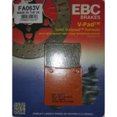 Ebc Fa063V 2001-2005 Suzuki GSF 1200 Bandit S Uyumlu Arka Fren Balatası Yarı Sinterli Balata - 1