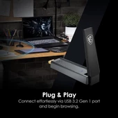 MSI AX1800 WIFI-6 DUAL BAND USB KABLOSUZ AĞ ADAPTÖRÜ - 4