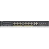 Zyxel Gs1920-24Hp V2 24P 100/1000 + 4Xdualsfp L2 Yönetilebilir Hybrıd Nebulaflex Poe Swıtch 375 Watt - 4