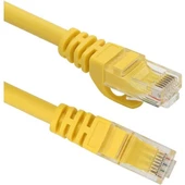 ODS 0.3m CAT6 Utp LSZH Saf Bakır Sarı Patch Kablo - 1