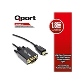 QPORT Q-HVG18 1.8metre HDMI-VGA Çevirici Kablo - 1