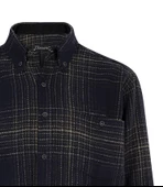 Regular Fit Erkek Kışlık HAKİKİ Oduncu Gömleği Lacivert-6916 - 2