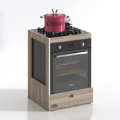 Kenzlife ankastre modülü kabini vanadyum3 crd fırın ocak dolabı kapaklı thumbnail 2