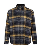 Regular Fit Erkek Kışlık HAKİKİ Oduncu Gömleği Sarı-6923 thumbnail 1