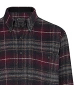 Regular Fit Erkek Kışlık HAKİKİ Oduncu Gömleği Bordo-6926 - 2