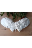 Kışlık su geçirmez içi Peluş Boyundan Askılı tavşan detay beyaz renk Bebek Eldiven - 2