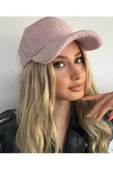 Trend Teddy Peluş Beyaz Cap Şapka - 10