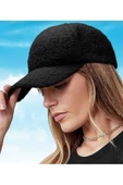 Trend Teddy Peluş Beyaz Cap Şapka - 7