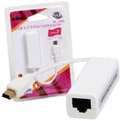 S-LINK SL-U62 USB MINI 5 PIN TO LAN 5CM ÇEVİRİCİ (TABLETLER İÇİN) - 1