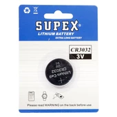 SUPEX CR3032 3 VOLT LİTYUM PİL (TEKLİ) - 1