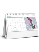 Keskin Color Üçgen Masa Takvim Karton Ebru 2025 Yılı Üçgen Masa Takvimi - 2