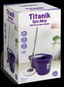 Temizlik Kovası Dönerli Mop Seti Mikrofiber Bezli Deterjan Hazneli - 4
