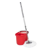 Temizlik Kovası Dönerli Mop Seti Mikrofiber Bezli Deterjan Hazneli - 3