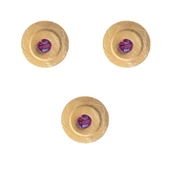 Kullan At Parti Davet Sunum Servis Plastik Sert Mika Tabak - 26 Cm. - Krem - 6 Adetlik 3 Paket thumbnail 1