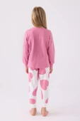 Roly Poly 3470 Sweet Little Princess Kız Çocuk Karanfil Uzun Kol Pijama Takım - 5
