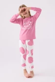 Roly Poly 3470 Sweet Little Princess Kız Çocuk Karanfil Uzun Kol Pijama Takım - 1