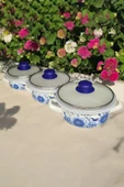 Nishev.com Evini Sev İtalyan Merve 3'lü Emaye Tencere Seti 14/16/18 cm - İster Pişir İster Sakla - 2