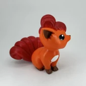 Vulpix Pokemon Kendi Biblonu Kendin Boya Seti - 3 Boyutlu Sevimli Biblolar + 5 Akrilik Boya + Fırça - 3