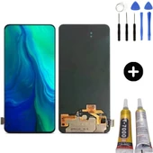 TE Oppo Reno 1 OLED Lcd Dokunmatik Ekran + Montaj Seti - 1