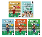 Efsane Futbolcular Boyama Kitabı Seti 5 Kitap - 1