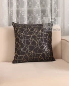 Altın Varaklı Yaldızlı Dekoratif Şık 4'lü Kırlent Kılıfı (4 Adet) - 3