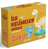 İlk Kelimeler Müzesi Hayvanlar İngilizce Destekli Kitap ve Yapboz Seti - 1