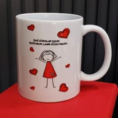 Öğretmene Hediye Özel Tasarım Kupa Bardak - 1