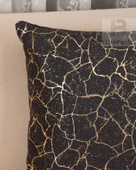 Altın Varaklı Yaldızlı Dekoratif Şık 4'lü Kırlent Kılıfı (4 Adet) - 4