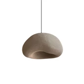 Bone Avize Sarkıt Aydınlatma - 40 cm, Beton Grisi Fiberglass, Beton Görünümlü Sıva, E27 Duy - 1