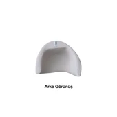 Fiberglass Duvar Apliği E14 Duylu  - 27x22 cm, Traverten Görünümlü Kırık Beyaz - 2