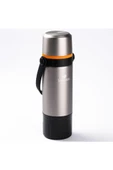 024-01-ÇİFT KATMANLI KAHVE DEMLEME APARATLI PASLANMAZ ÇELİK TERMOS 650ML - 1