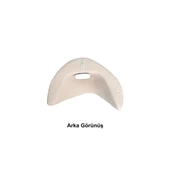 Şarjlı LED'li Fiberglass Duvar Apliği - 36x24  cm, Traverten Görünümlü Beton Grisi - 2