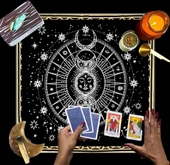 Sunak Bezi, Wiccan Malzemeleri, Spiritüel Tarot Bezi Astroloji Tarot Duvar Dekoru, Kutsal Bez - 1
