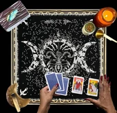 Sunak Bezi, Wiccan Malzemeleri, Spiritüel Tarot Bezi Astroloji Tarot Duvar Dekoru, Kutsal Bez - 1