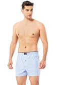 Erdem Erkek Penye Düz Renk Boxer 1400 - 3 Adet  M Açık Mavi - 5