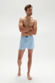Erdem Erkek Penye Düz Renk Boxer 1400 - 3 Adet  L Açık Mavi - 2